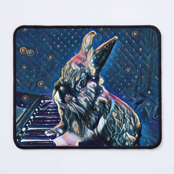 Item preview, rabbit playing piano designed and sold by KasiaWrobel.