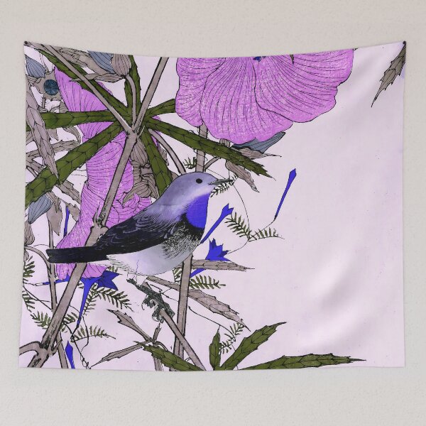 Item preview, Japanese Bird with Bamboo designed and sold by notsweettea.