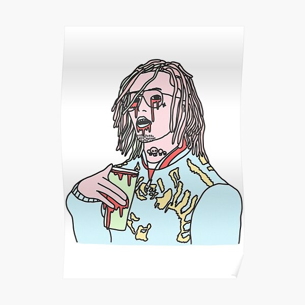 Lil Pump Posters Redbubble - lil pump drug addicts official roblox music video