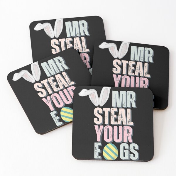 Item preview, Mr Steal Your Eggs -Funny Quote- designed and sold by SunnyDayPrints.
