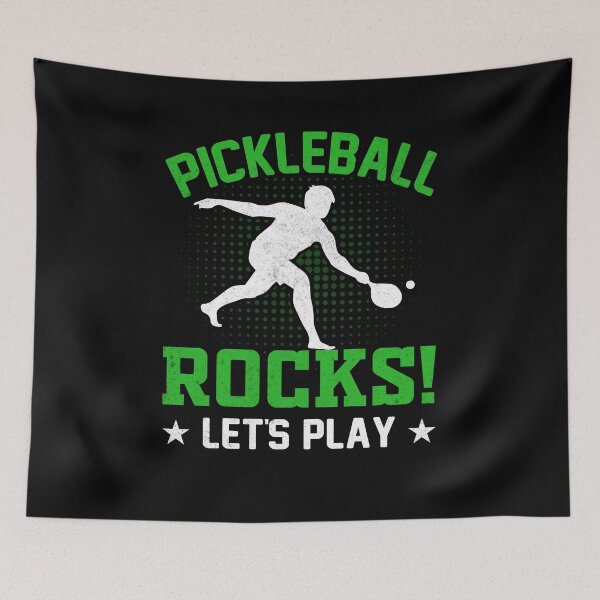 Artikelvorschau, PickleBall Rocks, lass uns spielen entworfen und verkauft von Moremon.