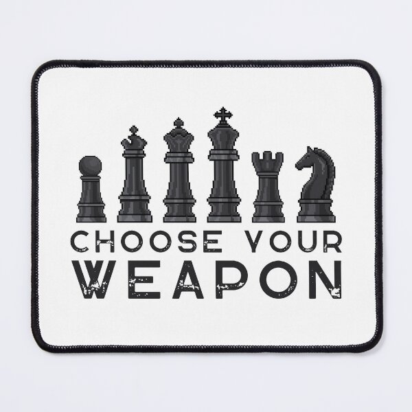 Item preview, Choose your Weapon Pixel art Chess pieces designed and sold by GraphicHabitatt.