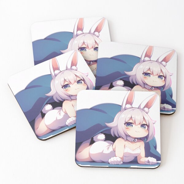 Item preview, A Cute Bunny Girl with Smug Face Sticker Very Kawaii Beautiful designed and sold by HikariAtelier.