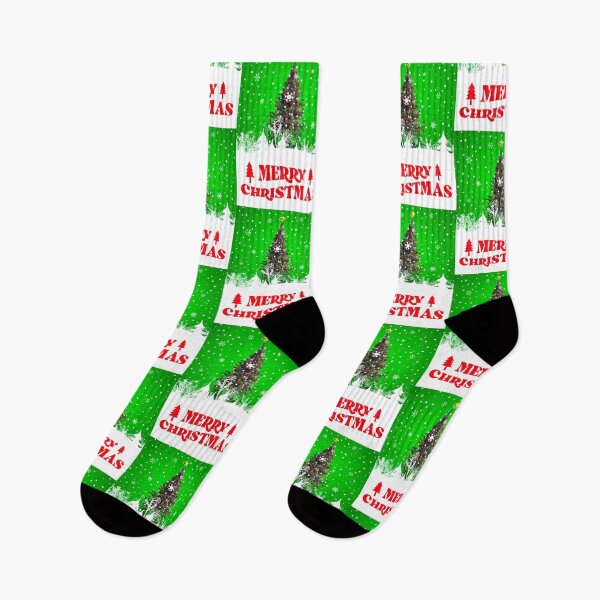 Item preview, Merry Christmas Tree Green Snow Background designed and sold by teewearstyle.