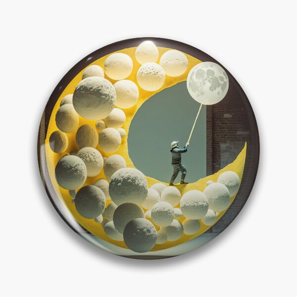 Item preview, The Moon On A Stick - You Want The Moon On A Stick - Original Artwork, very high resolution designed and sold by CloudofKnowing.