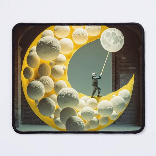 Item preview, The Moon On A Stick - You Want The Moon On A Stick - Original Artwork, very high resolution designed and sold by CloudofKnowing.