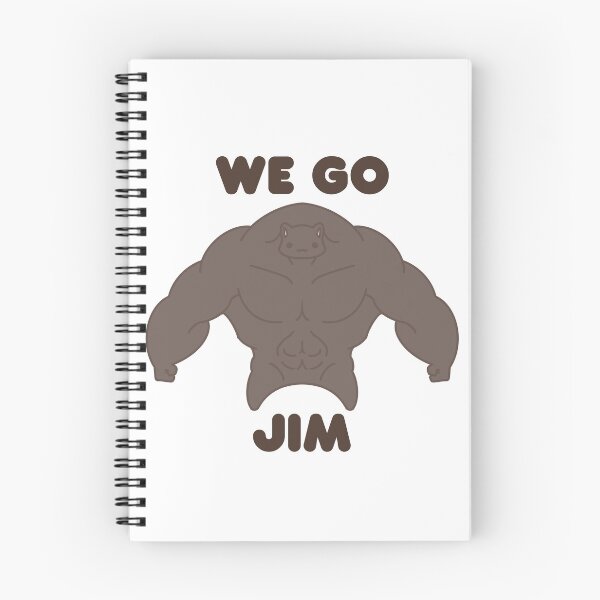 Item preview, WE GO JIM Black Muscle Cat designed and sold by ahahaitsart.