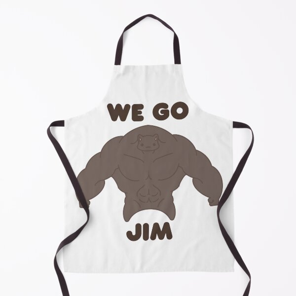 Item preview, WE GO JIM Black Muscle Cat designed and sold by ahahaitsart.