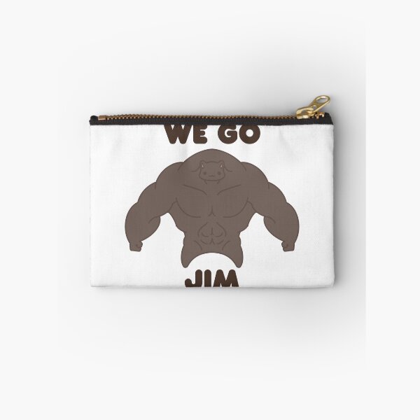 Item preview, WE GO JIM Black Muscle Cat designed and sold by ahahaitsart.