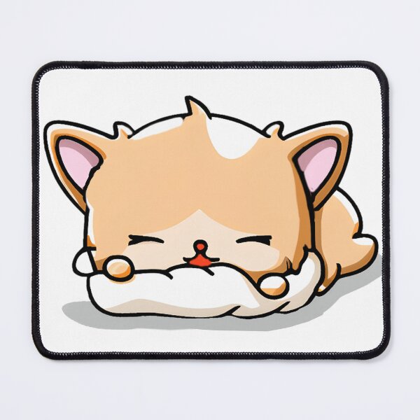 Item preview, Adorable Kawaii Kitten Sleeping on a Pillow designed and sold by NathalieRached.