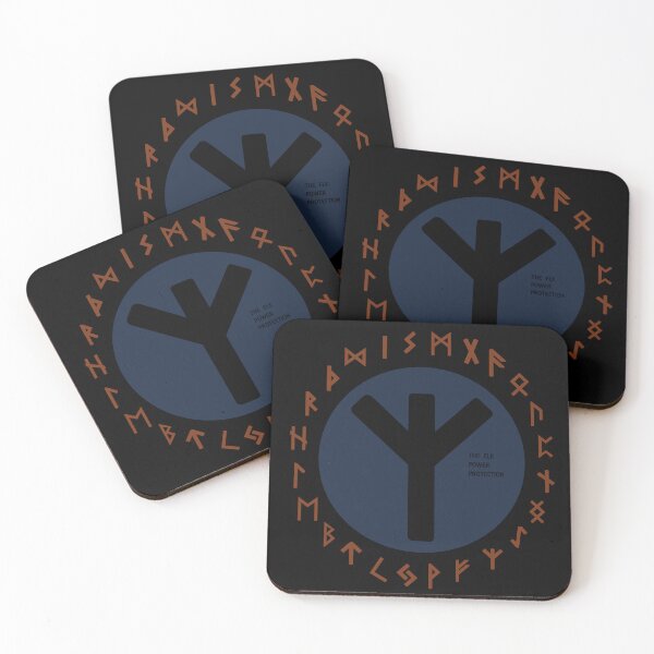 Item preview, Blue Elhaz Futhark Rune Symbol designed and sold by Depic Spirit.