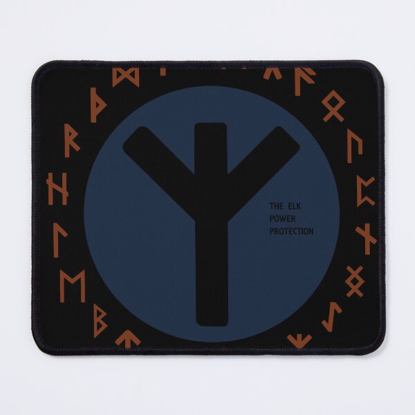 Item preview, Blue Elhaz Futhark Rune Symbol designed and sold by Depic Spirit.