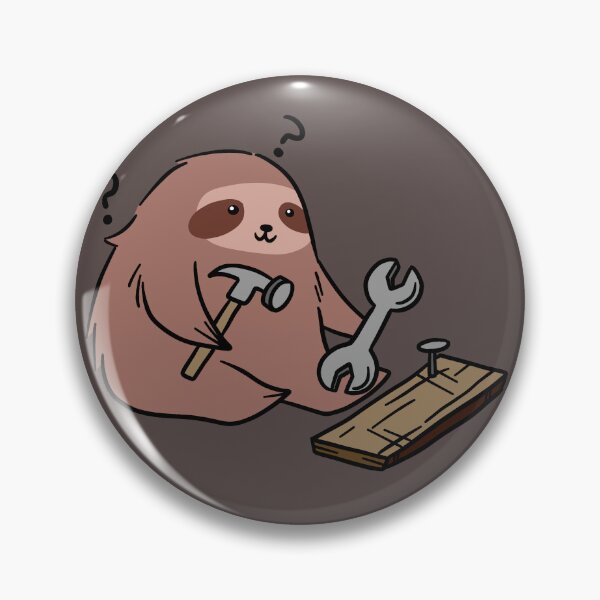 Item preview, Sloth Confused By Work Tools designed and sold by SaradaBoru.