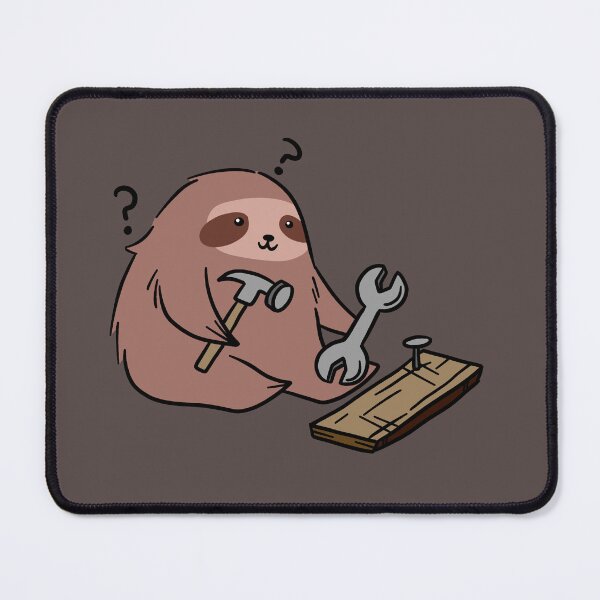Item preview, Sloth Confused By Work Tools designed and sold by SaradaBoru.