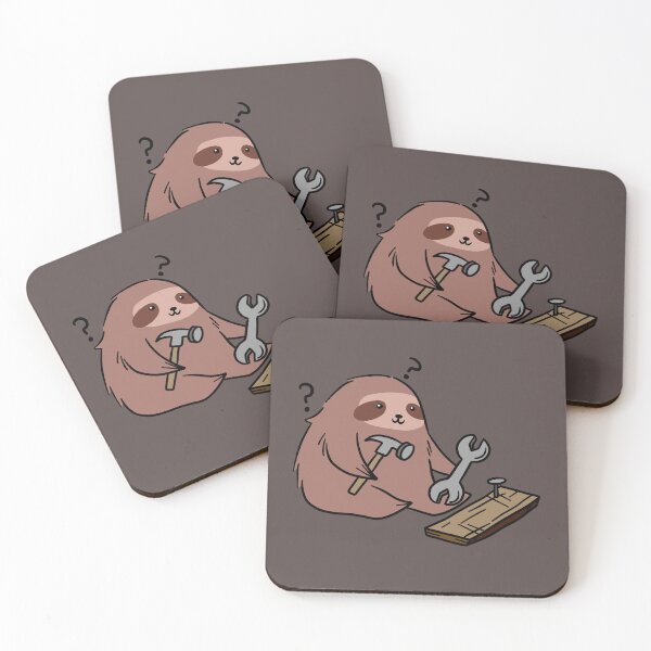 Item preview, Sloth Confused By Work Tools designed and sold by SaradaBoru.