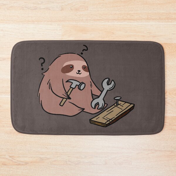 Item preview, Sloth Confused By Work Tools designed and sold by SaradaBoru.