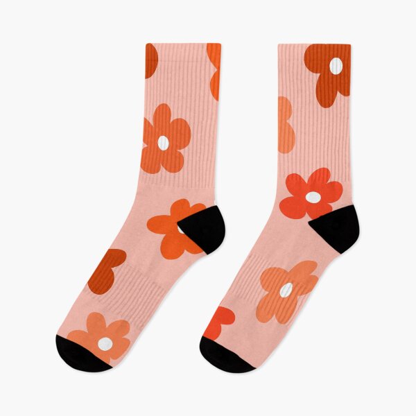 Item preview, Orange Groovy Flowers Pattern  designed and sold by OneThreeSix.
