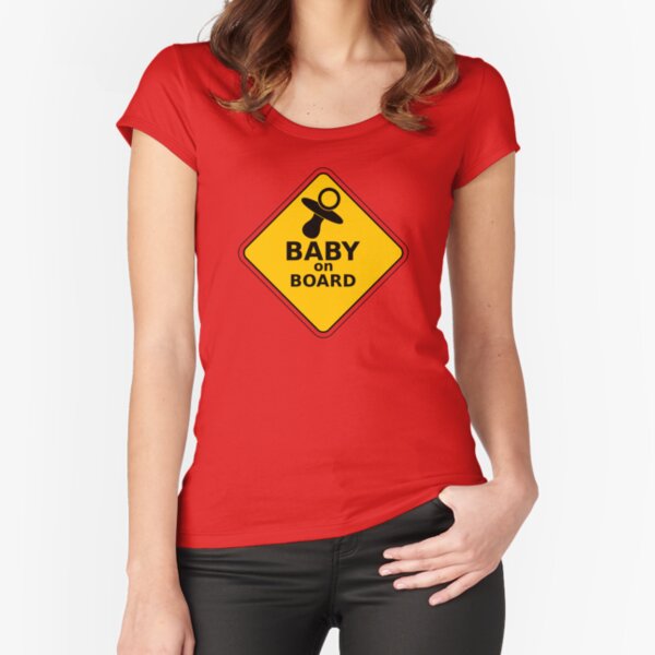 Baby on Board Fitted Scoop T-Shirt