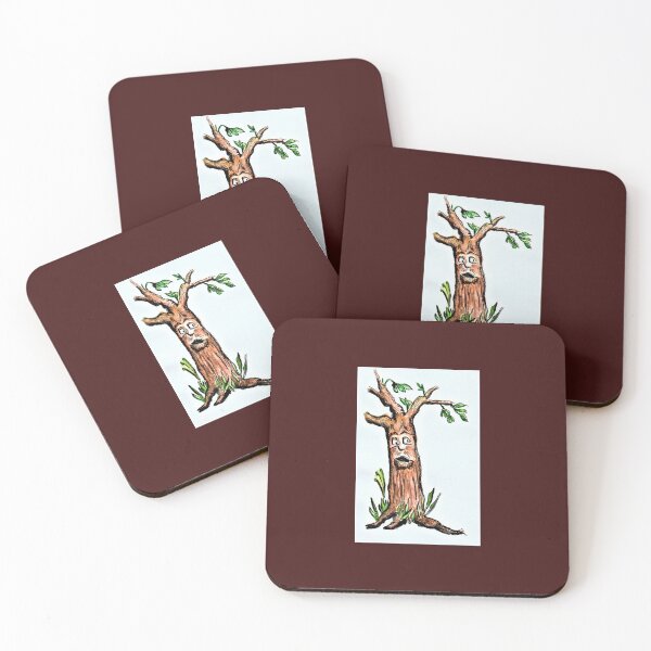Item preview, skeptical tree observed. Watercolor, fine art designed and sold by janianna.