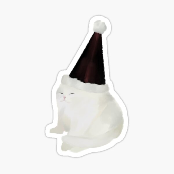 chat de chapeau de fête suffisant Sticker