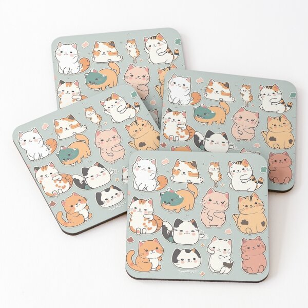Item preview, Cute Cats Packs lovers  designed and sold by verluxe.