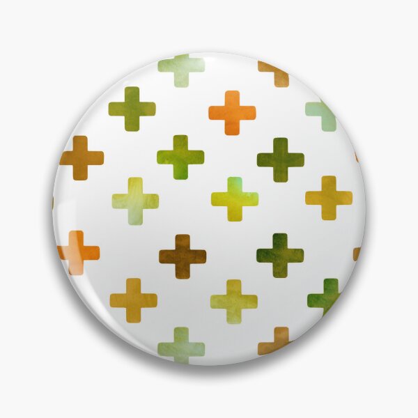Item preview, Earthy Green Swiss Cross Pattern - Olive & Brown designed and sold by inspirationzgal.