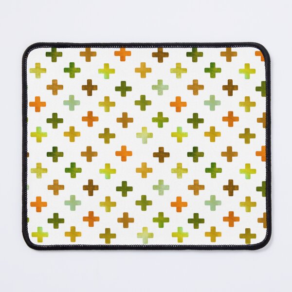 Item preview, Earthy Green Swiss Cross Pattern - Olive & Brown designed and sold by inspirationzgal.