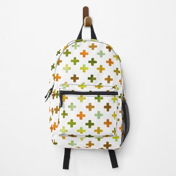 Item preview, Earthy Green Swiss Cross Pattern - Olive & Brown designed and sold by inspirationzgal.