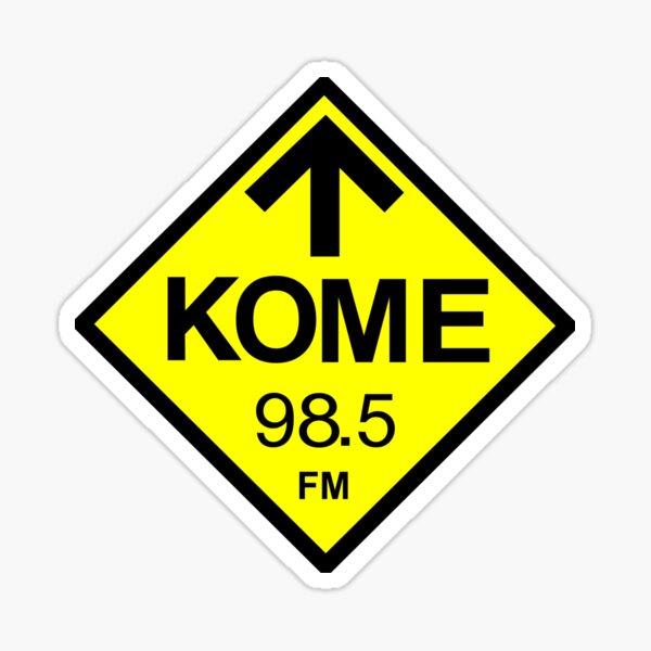 Aperçu de l'œuvre KOME Rock Radio Vintage Logo (San Jose, Californie) créée et vendue par PIXEL POP DESIGNS - Beyond the Norm!.