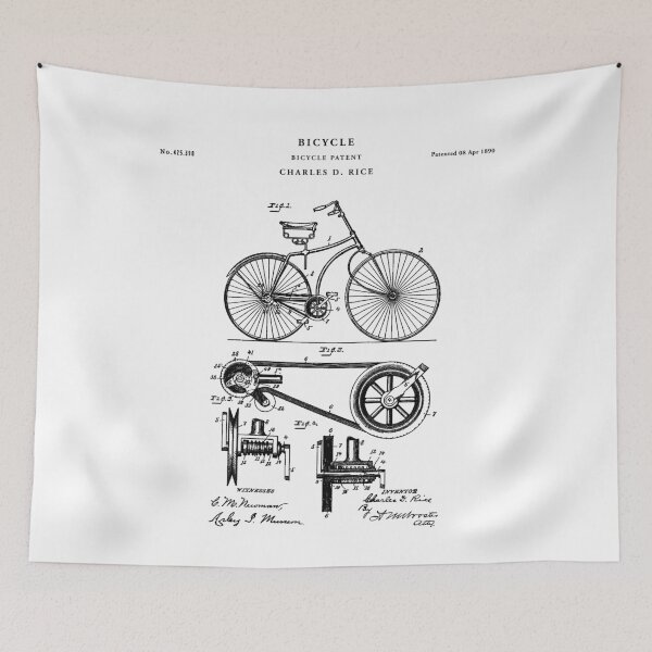 Item preview, Bicycle Patent Drawing Blueprint designed and sold by Vintago.