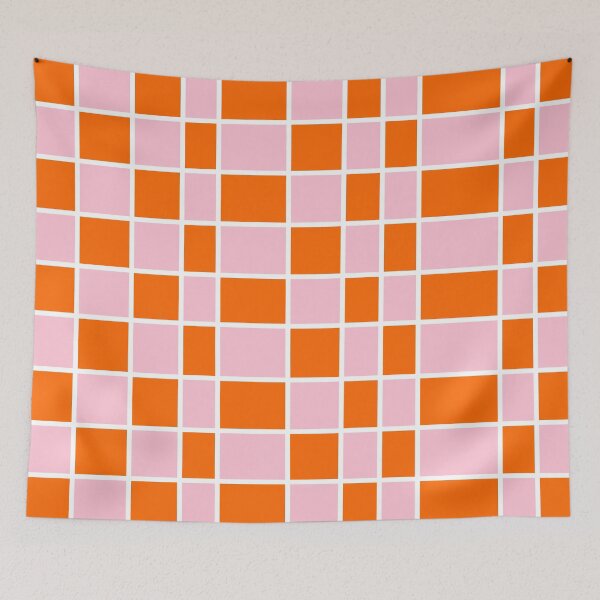 Item preview, Orange and Pink, 90’s, Checkboard  designed and sold by OneThreeSix.