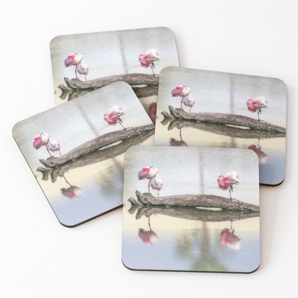 Item preview, Roseate Spoonbills Preening and Resting  designed and sold by Debra Martz.