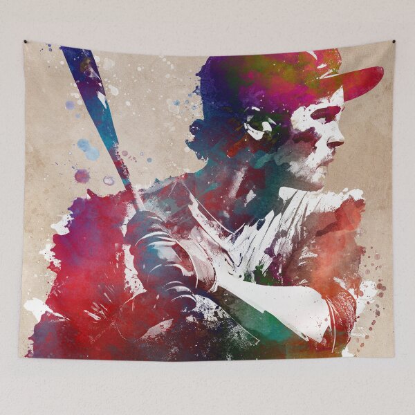 Item preview, Baseball player art  #baseball #sport designed and sold by JBJart.