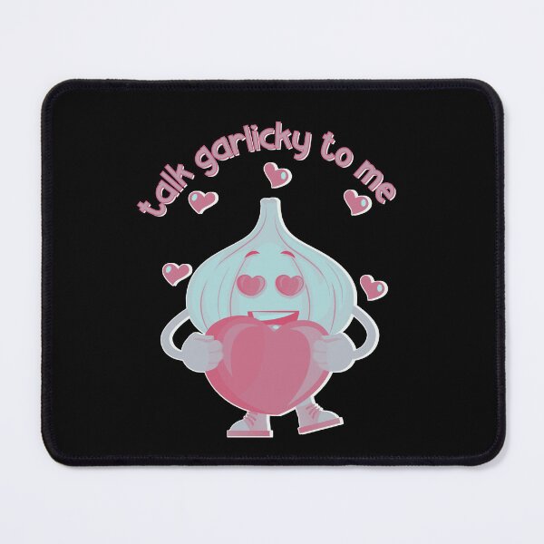 Item preview, Garlic Lovers Unite! Smiling Garlic with Hearts - Funny & Cute Garlic Pun designed and sold by ElLocoMus.