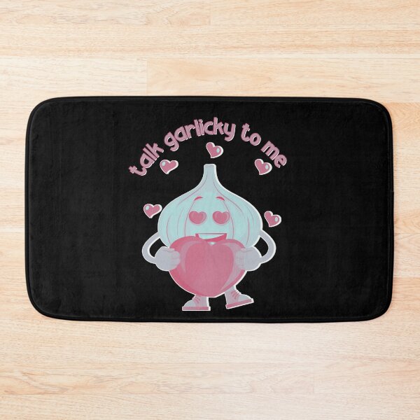 Item preview, Garlic Lovers Unite! Smiling Garlic with Hearts - Funny & Cute Garlic Pun designed and sold by ElLocoMus.