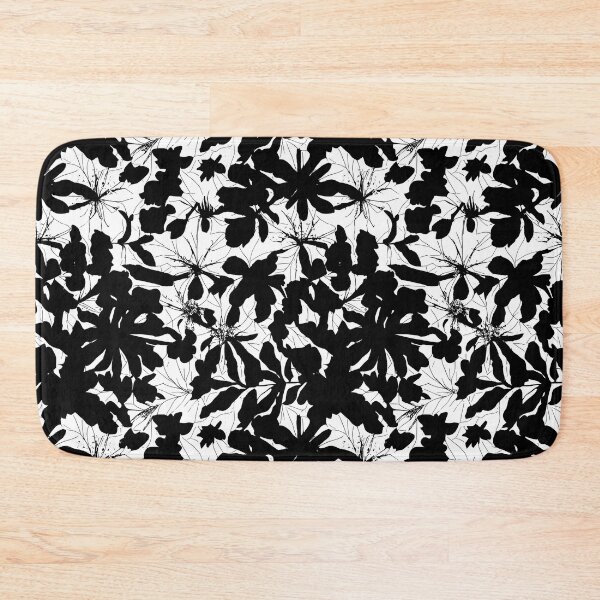 Item preview, Black And White Abstract Gothic Leaf Repeating Pattern designed and sold by TMBTM.