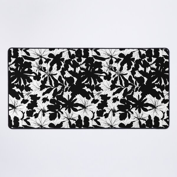 Item preview, Black And White Abstract Gothic Leaf Repeating Pattern designed and sold by TMBTM.