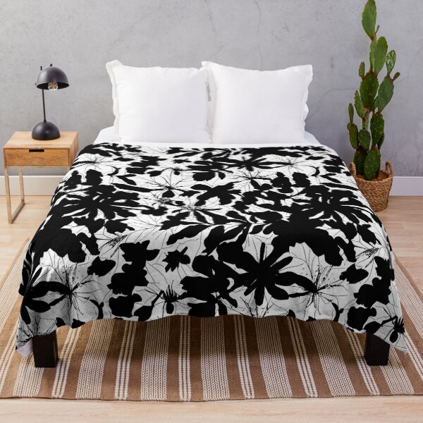 Item preview, Black And White Abstract Gothic Leaf Repeating Pattern designed and sold by TMBTM.