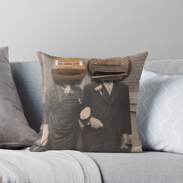 A match (luggage) Throw Pillow