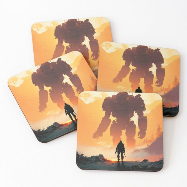 Item preview, Sorrowful Skies: A Robotic Silhouette in an Emotional Landscape designed and sold by Left-Hand-Tree.