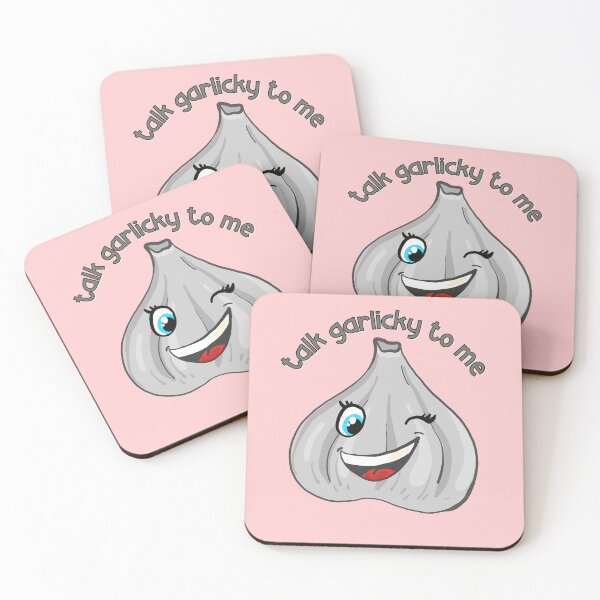 Item preview, Garlic Lovers Unite! Smiling Garlic - Funny & Cute Garlic Pun designed and sold by ElLocoMus.