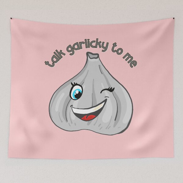 Item preview, Garlic Lovers Unite! Smiling Garlic - Funny & Cute Garlic Pun designed and sold by ElLocoMus.