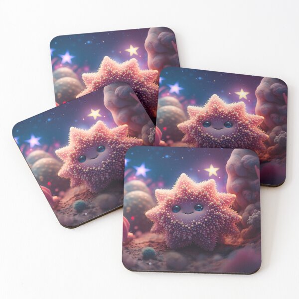 Item preview, Cute Stars Colourful Banner - Original Artwork, Cosmic Smilling Stars Twinkling Abstract Design - very high resolution designed and sold by CloudofKnowing.