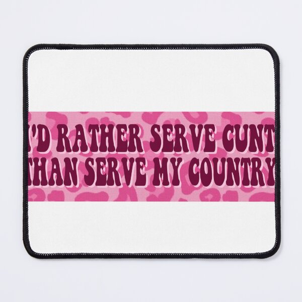 Item preview, I'd Rather Serve Bumper Sticker designed and sold by casserolestan.