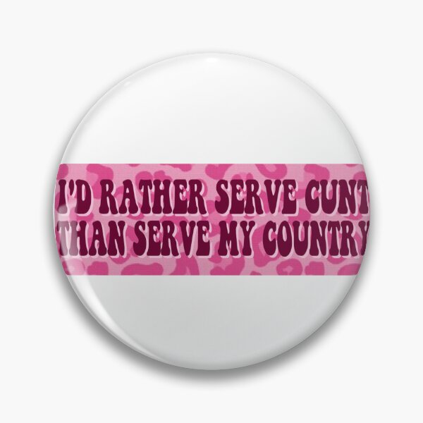 Item preview, I'd Rather Serve Bumper Sticker designed and sold by casserolestan.