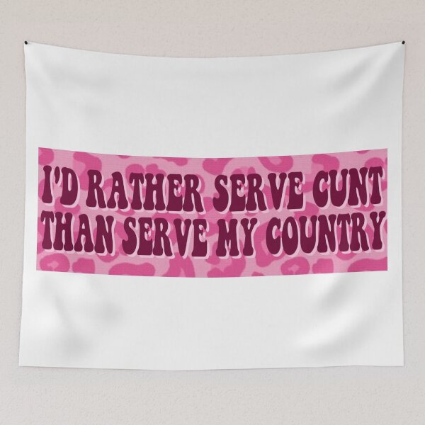 Item preview, I'd Rather Serve Bumper Sticker designed and sold by casserolestan.