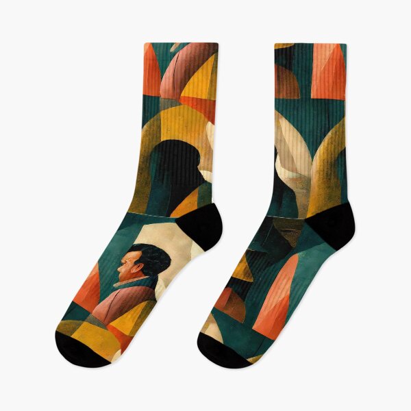 Item preview, Retro colors and shapes vintage colorful pattern designed and sold by HappyTrippy.