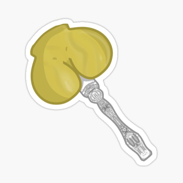 Mighty Dank Brass Butt Hammer Sticker