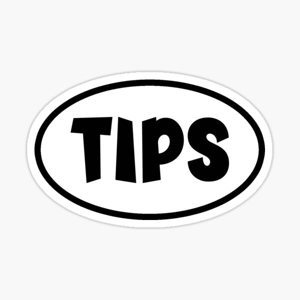 Item preview, Simple Oval Black and White Tip Jar Sticker designed and sold by StickersBySB.