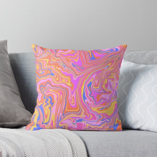 Item preview, Retro Pink 70s Orange Purple Marble Liquid Swirl Abstract designed and sold by AbstractGlories.